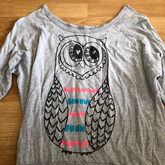 Forever 21 Owl Long Sleeve - Picture 3 of 5